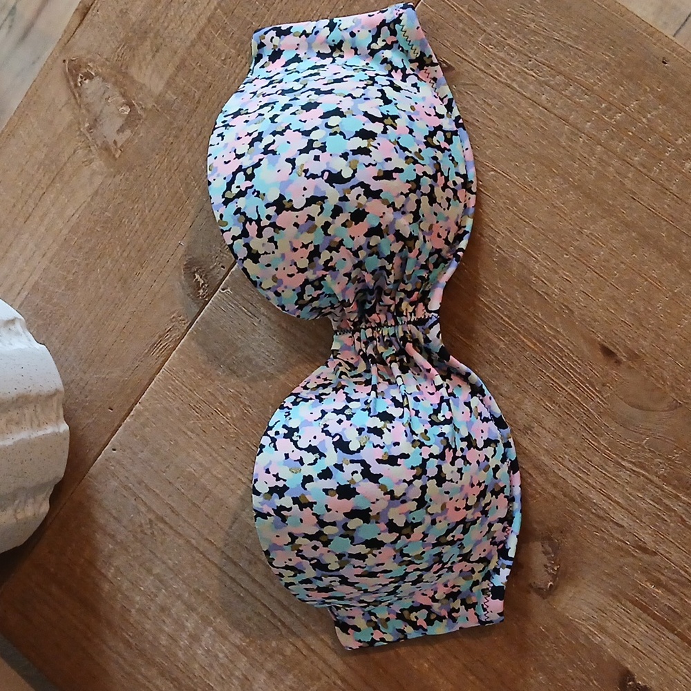 Women's Victoria's Secret Multicolor Strapless Underwire Bikini Top Size 32D - Picture 12 of 17